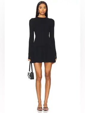 Free People Emmy Mini Dress in Black Medium